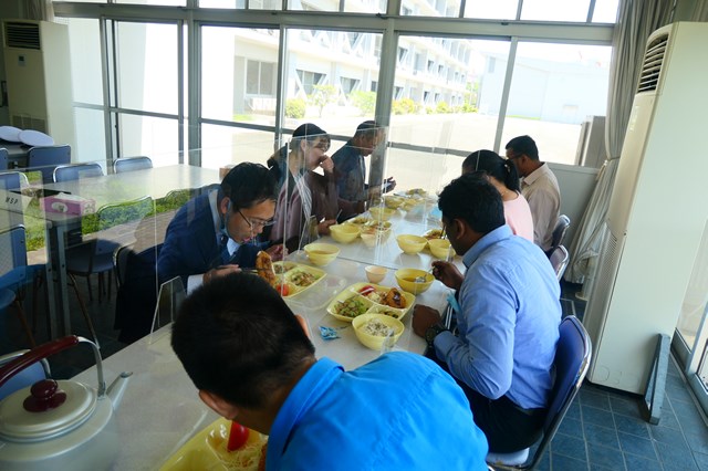 The first lunch of 6th batch of MSP at JCGA Cafeteria